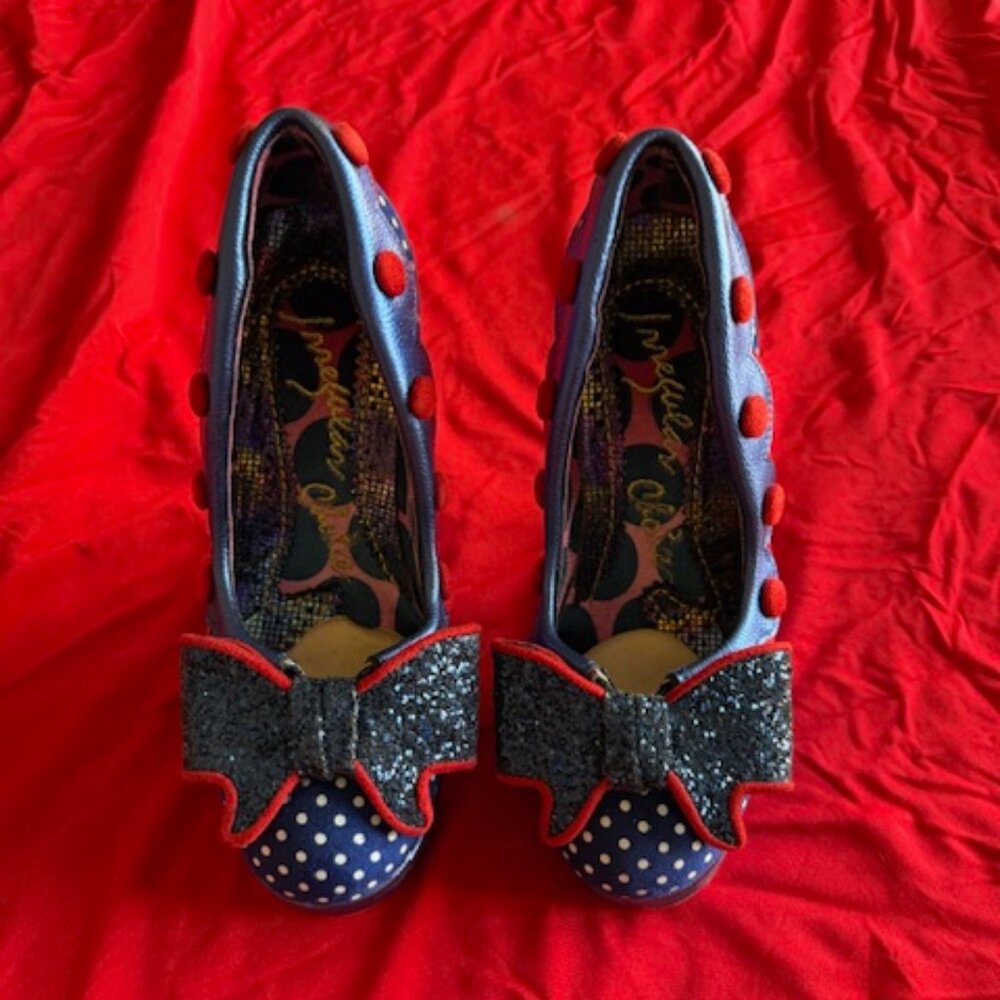 Very Bold and Sexy Red White and Blue High Heels